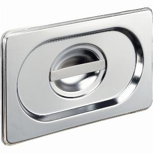 Couvercle pour bac GN 19 Basic sans logement pour cuillère PULSIVA Dimensions GN 19 176x108 cm Lxl argenté rectangulaire