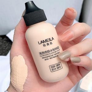 1PC fondotinta liquido per il viso correttore completo trucco base impermeabile illumina la copertura sbiancante occhiaie fondotinta opaco cosmetico 01