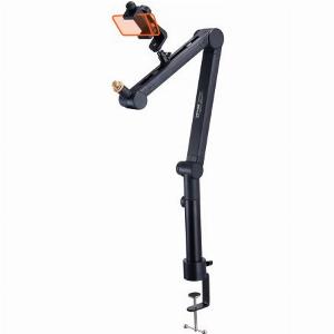 VEVOR Microphone Boom Arm with Desk Mount 360 Rotatable Adjustable Mic Stand with 38 to 58 Adapter Port Headset Hook for Blue Yeti Hyperx Quadcast Blue Snowball Shure SM7B Audio Technica
