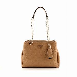Guess Cresidia Schultertasche beige