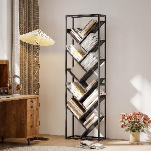 Grab 61 Discount on the HOMCOM BlackGrey 10Shelf Industrial Bookshelf