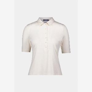 zero Poloshirt mit Knopfleiste  Eggnog