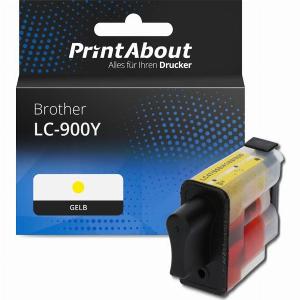 PrintAbout Druckerpatrone LC900Y Gelb für Brother