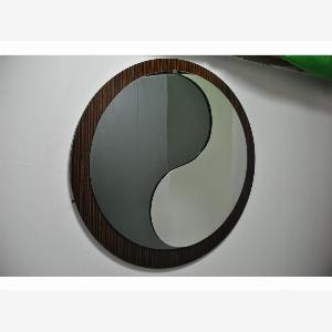 Specchio Yin e Yang vintage anni 70