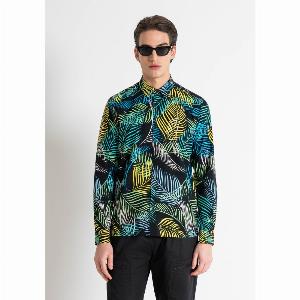 Camicia dritta Barcellona in morbido misto cotone ora 3960