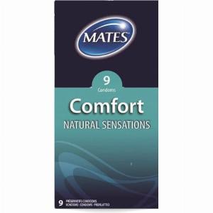Mates Comfort Natural Sensations Condoms 9 Pack