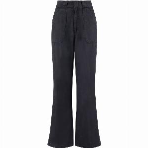 Weird Fish Farida Wide Leg Trouser Navy Size 16