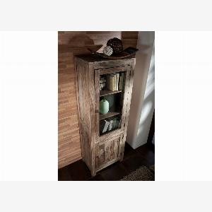 Vitrine 65x42 Palissandre huilé Gris taupe NATURE GREY 53