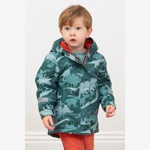 Kite Boys Dino Camo Go Coat in Green  Size 1011 Years