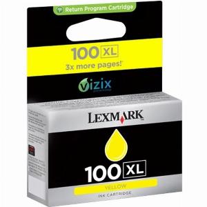 Lexmark 100XL 14N1071E  Jaune  Cartouche dencre  Grande capacité
