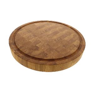 26 Rabatt auf EichenholzStirnholzSchneidebrett Ø 35 x 4 cm