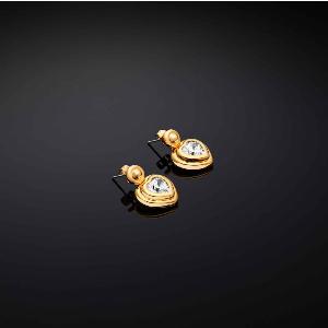 Orecchini Chiara Ferragni Cuore in Acciaio Dorato con Zircone 79