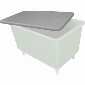 Couvercle plat pour conteneurs rectangulaires CEMO en PRV largeur 1 320 mm