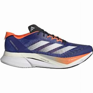 Chaussures Adidas Adizero Boston 12 Bleu Orange SS25 Taille UK 7