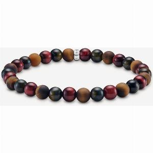 THOMAS SABO Talisman Tiger Eye Beaded Bracelet A21828262L19