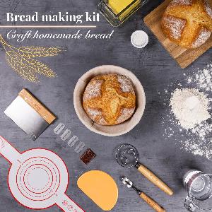 Nuovva Enjoy 24% Discount on 12Piece Sourdough Baking Set with Rattan Basket