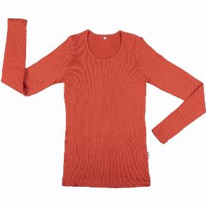 MaM Top Langarm aus Wolle XL Rooibus Red