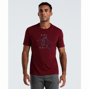 Outline Pete Graphic TShirt In Cabernet