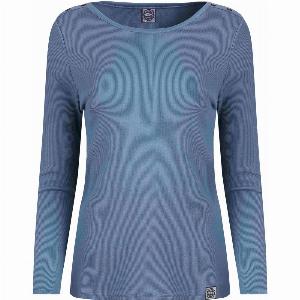 Weird Fish Maine Organic Cotton Ribbed Outfitter TShirt Blue Mirage Size 18