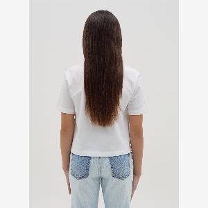 OVS Tshirt Crop In Cotone nothing To Declare Bambina Bianco Taglia 1112