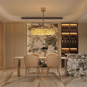ArviaOpulent Crystal Elegance Adjustable Chandelier