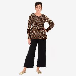 Maisi Peplum Top Size XL  Brown