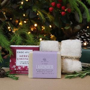 Save 29 on a Festive Ladies Bundle Natural Soap Chocolate  Cloth