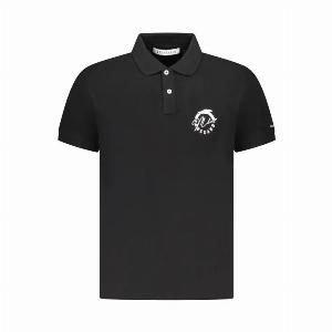6  Rabatt auf Trussardi PoloShirt 2 Knöpfe Logo Schwarz Größe XL