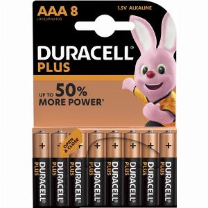 Duracell Plus AlkalineBatterie MN 2400 LR03 MicroAAA 15 V 8erPack