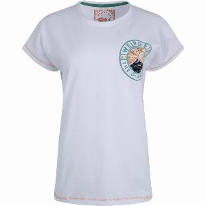 Weird Fish Sunset Summit Back Print Organic Cotton Graphic TShirt White Size 10