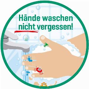 Aufkleber Hände waschen nicht vergessen  20 cm
