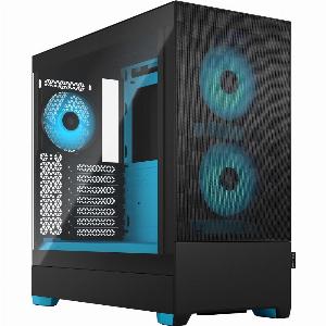 Fractal Design Pop Air  ATX Mid Tower Case in Black  Cyan