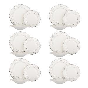 Set piatti Stardust in new bone china da 18 pezzi