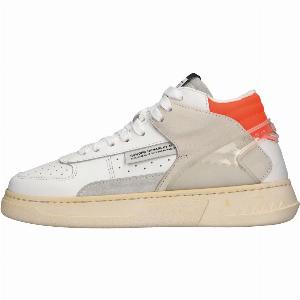 Sneakers modello HIGH COMBO in pelle e camoscio