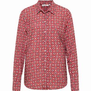 Jetzt 17 Rabatt auf eine rot bedruckte Hemdbluse sichern