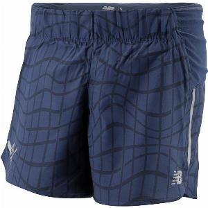 Short bleu New Balance Impact 5 Marathon Valencia Taille XS