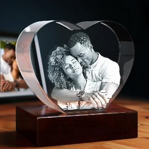 Enjoy a 13 Discount on 3D Crystal Engraved Hearts for Valentines Day