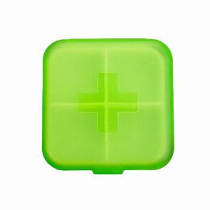 Portable Travel 4 Grid Pill Storage Box Case Container Mini Medicine Organizer One size blue