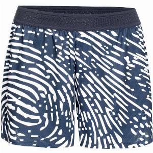 Bidi Badu Fingerprint Printed 2in1 Shorts Women darkblue size XS