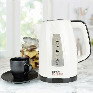 Fast Boil Cordless Kettle By KitchenPerfected  Cream And Black 15 Litre