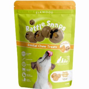 Enjoy 25 Discount on Elkwood Natural Rattlesnaps Dental Dog Chews 100g