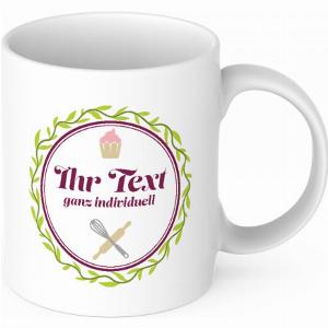 Spare 42 auf personalisierte Keramiktasse Badges mit Motivgestaltung