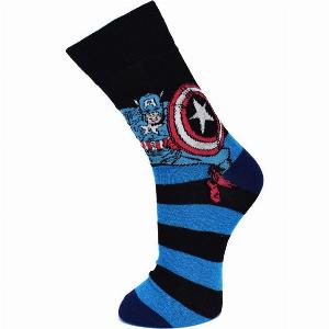 Get 30 Discount on Marvel Captain America BlackBlue Socks UK 68