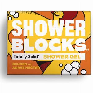 Shower Blocks Solid Shower Gel  Ginger  Agave Nectar  100g