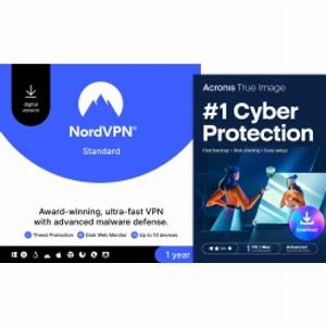 NordVPN  10Geräte 1Jahr  kostenlos Acronis True Image Advanced  50 GB  1PC  1 Jahr