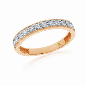 Como Vintage Inspired Lab Grown Diamond Ring  Rose Gold 110 CT TW