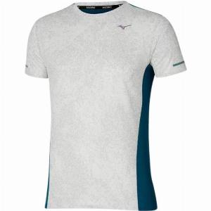Bénéficiez de 44 de remise sur le Tshirt Mizuno Premium Aero gris bleu S