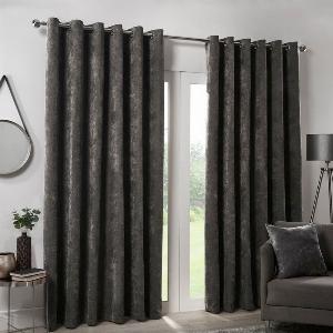 Get 25 Off Hamilton McBride Charcoal Italian Velvet Blackout Curtains 66x72