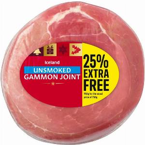 Enjoy 21 Discount on Iceland Unsmoked Gammon Joint 950g