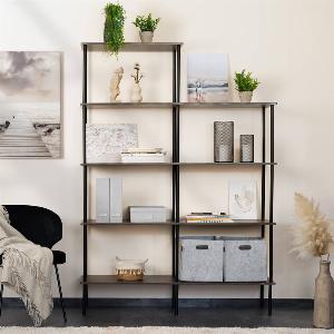 Home Deluxe Étagère INDU Dark Oak L x l x h 140 x 35 x 196 cm